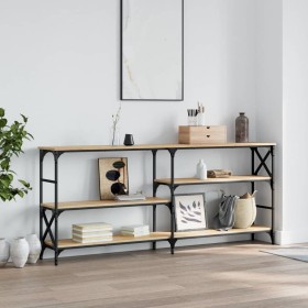 Mesa consola madera de ingeniería roble Sonoma 180x29x76,5 cm de , Mesas auxiliares - Ref: Foro24-835475, Precio: 82,67 €