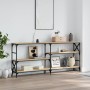 Mesa consola madera de ingeniería roble Sonoma 180x29x76,5 cm by , Side tables - Ref: Foro24-835475, Price: 82,76 €, Discount: %