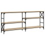 Mesa consola madera de ingeniería roble Sonoma 180x29x76,5 cm by , Side tables - Ref: Foro24-835475, Price: 82,76 €, Discount: %