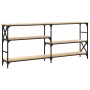 Mesa consola madera de ingeniería roble Sonoma 180x29x76,5 cm by , Side tables - Ref: Foro24-835475, Price: 82,76 €, Discount: %