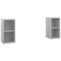 Muebles de salón de pared 2 pzs madera ingeniería gris hormigón by , TV Furniture - Ref: Foro24-3079902, Price: 75,66 €, Disc...