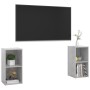 Muebles de salón de pared 2 pzs madera ingeniería gris hormigón by , TV Furniture - Ref: Foro24-3079902, Price: 75,66 €, Disc...