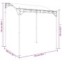Toldo acero y tela gris taupe 2x2,3 m 180 g/m² de , Carpas y cenadores - Ref: Foro24-362393, Precio: 169,73 €, Descuento: %