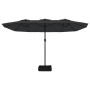 Sombrilla doble de jardín con luces LED negro 449x245 cm von , Sonnenschirme - Ref: Foro24-362959, Preis: 216,80 €, Rabatt: %