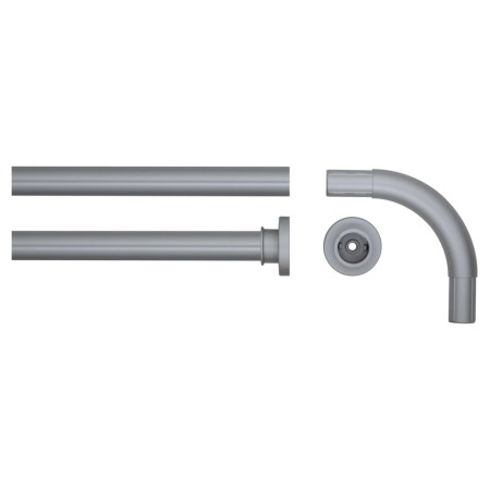 Sealskin Barra angular para cortina de ducha gris mate 90x90 cm by , shower bars - Ref: Foro24-426406, Price: 29,90 €, Discou...