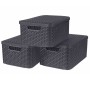 Curver Cajas de almacenaje con tapa Style 3 unidades M gris antracita von , Aufbewahrungskörbe - Ref: Foro24-427234, Preis: 6...