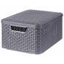 Curver Cajas de almacenaje con tapa Style 3 unidades M gris antracita von , Aufbewahrungskörbe - Ref: Foro24-427234, Preis: 6...