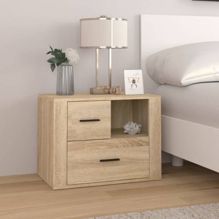 Mesita de noche madera contrachapada roble sonoma 60x36x45 cm de , Mesitas de noche - Ref: Foro24-816739, Precio: 79,23 €, De...