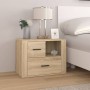 Mesita de noche madera contrachapada roble sonoma 60x36x45 cm de , Mesitas de noche - Ref: Foro24-816739, Precio: 79,23 €, De...