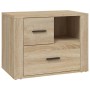 Mesita de noche madera contrachapada roble sonoma 60x36x45 cm de , Mesitas de noche - Ref: Foro24-816739, Precio: 79,23 €, De...