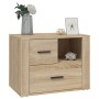 Mesita de noche madera contrachapada roble sonoma 60x36x45 cm de , Mesitas de noche - Ref: Foro24-816739, Precio: 79,23 €, De...