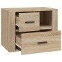 Mesita de noche madera contrachapada roble sonoma 60x36x45 cm de , Mesitas de noche - Ref: Foro24-816739, Precio: 79,23 €, De...
