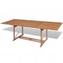 Set comedor de jardín 11 pzas con sillas plegables teca maciza de , Conjuntos de jardín - Ref: Foro24-43043, Precio: 898,13 €