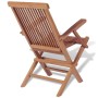 Set comedor de jardín 11 pzas con sillas plegables teca maciza de , Conjuntos de jardín - Ref: Foro24-43043, Precio: 898,13 €