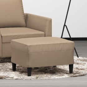 Reposapiés de cuero sintético color capuchino 60x50x41 cm by , Ottomans - Ref: Foro24-349292, Price: 53,94 €, Discount: %