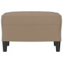 Reposapiés de cuero sintético color capuchino 60x50x41 cm by , Ottomans - Ref: Foro24-349292, Price: 56,46 €, Discount: %