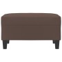 Reposapiés de cuero sintético marrón 70x55x41 cm by , Ottomans - Ref: Foro24-349357, Price: 62,18 €, Discount: %