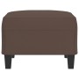 Reposapiés de cuero sintético marrón 70x55x41 cm by , Ottomans - Ref: Foro24-349357, Price: 62,18 €, Discount: %