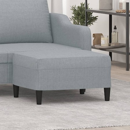 Reposapiés de tela gris claro 70x55x41 cm by , Ottomans - Ref: Foro24-349303, Price: 60,28 €, Discount: %
