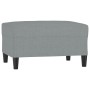 Reposapiés de tela gris claro 70x55x41 cm by , Ottomans - Ref: Foro24-349303, Price: 60,28 €, Discount: %