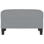 Reposapiés de tela gris claro 70x55x41 cm by , Ottomans - Ref: Foro24-349303, Price: 60,28 €, Discount: %