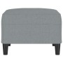 Reposapiés de tela gris claro 70x55x41 cm by , Ottomans - Ref: Foro24-349303, Price: 60,28 €, Discount: %