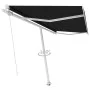 Toldo de pie retráctil manual gris antracita 450x300 cm de vidaXL, Toldos - Ref: Foro24-3069559, Precio: 492,37 €, Descuento: %