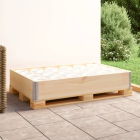 Collar de caja de pallet madera maciza de pino 80x120 cm by , Loading platforms and pallets - Ref: Foro24-310050, Price: 51,9...