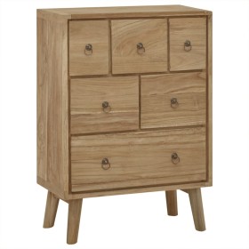 Cómoda de madera maciza de teca 56x30x80 cm by , Drawers - Ref: Foro24-340737, Price: 208,36 €, Discount: %