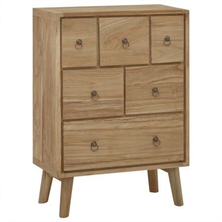Cómoda de madera maciza de teca 56x30x80 cm by , Drawers - Ref: Foro24-340737, Price: 208,36 €, Discount: %