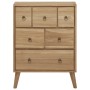 Cómoda de madera maciza de teca 56x30x80 cm by , Drawers - Ref: Foro24-340737, Price: 208,36 €, Discount: %