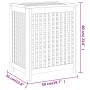 Cesto de la ropa sucia madera maciza de teca 50x35x60 cm von , Wäschekörbe - Ref: Foro24-340761, Preis: 109,21 €, Rabatt: %