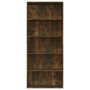 Estantería 5 baldas contrachapada roble ahumado 80x30x189 cm by , Bookcases and shelves - Ref: Foro24-815402, Price: 139,07 €...