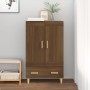 Aparador alto de madera contrachapada marrón roble 70x31x115 cm by , Sideboards - Ref: Foro24-817485, Price: 88,33 €, Discoun...