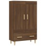 Aparador alto de madera contrachapada marrón roble 70x31x115 cm by , Sideboards - Ref: Foro24-817485, Price: 88,33 €, Discoun...
