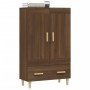 Aparador alto de madera contrachapada marrón roble 70x31x115 cm by , Sideboards - Ref: Foro24-817485, Price: 88,33 €, Discoun...