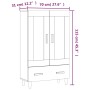 Aparador alto de madera contrachapada marrón roble 70x31x115 cm by , Sideboards - Ref: Foro24-817485, Price: 88,33 €, Discoun...