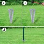 Valla metálica con estacas postes acero galvanizado 1,25x15 m by , fence panels - Ref: Foro24-140751, Price: 222,88 €, Discou...