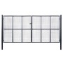 Puerta de malla de jardín acero galvanizado 400x175 cm gris by , garden gates - Ref: Foro24-143378, Price: 640,91 €, Discount: %