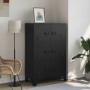 Baúl de almacenaje industrial acero negro 75x40x120 cm by , Storage trunks - Ref: Foro24-145359, Price: 255,65 €, Discount: %