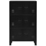 Baúl de almacenaje industrial acero negro 75x40x120 cm by , Storage trunks - Ref: Foro24-145359, Price: 255,65 €, Discount: %