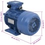 Motor eléctrico trifásico aluminio 4kW/5,5HP 2 polos 2840 RPM by , Electric motors - Ref: Foro24-148006, Price: 274,27 €, Dis...