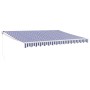 Toldo retráctil aluminio y tela azul y blanco 4,5x3 m von , Markisen - Ref: Foro24-3154424, Preis: 314,24 €, Rabatt: %