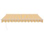 Toldo retráctil aluminio y tela amarillo y blanco 3,5x2,5 m von , Markisen - Ref: Foro24-3154432, Preis: 227,77 €, Rabatt: %