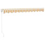 Toldo retráctil aluminio y tela amarillo y blanco 3,5x2,5 m von , Markisen - Ref: Foro24-3154432, Preis: 227,77 €, Rabatt: %