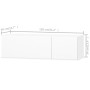 Mueble para TV madera contrachapada blanco brillo 120x40x34 cm von , TV-Möbel - Ref: Foro24-244870, Preis: 117,27 €, Rabatt: %