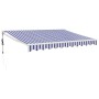 Toldo retráctil automático azul y blanco 3,5x2,5 m von , Markisen - Ref: Foro24-3154472, Preis: 298,19 €, Rabatt: %