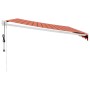 Toldo retráctil automático naranja y marrón 4x3 m by , Awnings - Ref: Foro24-3154493, Price: 420,00 €, Discount: %