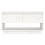 Mueble de TV de madera maciza de pino blanco 74x34x40 cm von , TV-Möbel - Ref: Foro24-813840, Preis: 42,39 €, Rabatt: %