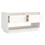 Mueble de TV de madera maciza de pino blanco 74x34x40 cm von , TV-Möbel - Ref: Foro24-813840, Preis: 42,39 €, Rabatt: %